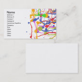 Carte De Visite Artiste personnalisé (Devant / Derrière)