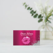 Carte De Visite Artiste PMU Microblading Sparkling Rose (Debout devant)