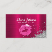 Carte De Visite Artiste PMU Microblading Sparkling Rose (Devant)