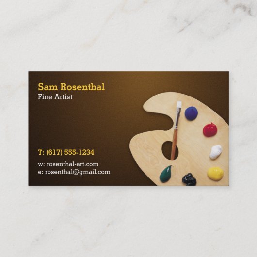 Carte De Visite Artiste | Professionnel (Devant)