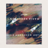 Carte De Visite Artiste professionnel (Extérieur déplié)