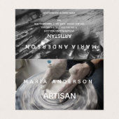 Carte De Visite Artiste professionnel (Extérieur déplié)