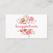 Carte De Visite Artiste professionnel Beau Tricot rose mignon (Devant)