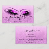 Carte De Visite Artiste professionnel de maquillage de logo Partie (Devant / Derrière)