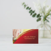 Carte De Visite Artiste professionnel de maquillage glamour (Debout devant)