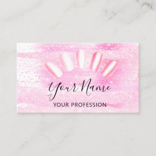 Carte De Visite Artiste professionnel du clou Manicure Parties sci