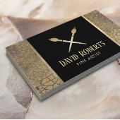 Carte De Visite Artiste raffiné Enseignant Art Moderne Cracker Or