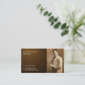 Carte De Visite Artiste vintage | Professionnel (Debout devant)