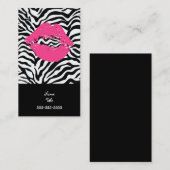 Carte De Visite Artiste Zebra Stripe (Devant / Derrière)