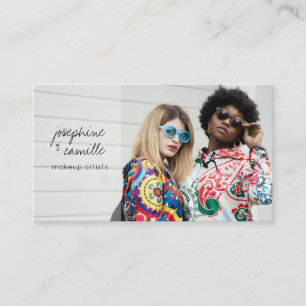 Carte De Visite Artistes de Maquillage de Photo Personnalisés de S