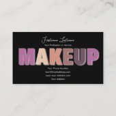 Carte De Visite Artistes professionnels du maquillage et experts d (Dos)