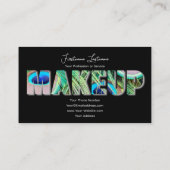 Carte De Visite Artistes professionnels du maquillage et experts d (Dos)