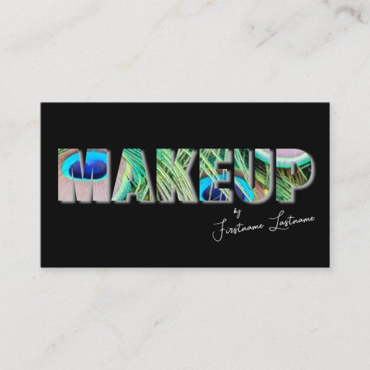 Carte De Visite Artistes professionnels du maquillage et experts d (Devant)