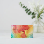 Carte De Visite Artistes uniques colorés professionnels (Debout devant)