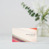 Carte De Visite Artistic Abstrait Aquarelle Art (Debout devant)