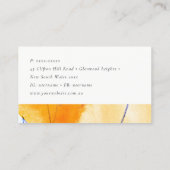 Carte De Visite Artistic Abstrait bleu aquarelle (Dos)