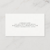 Carte De Visite Artistic Background | Geometric Shapes (Dos)