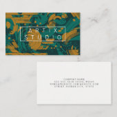 Carte De Visite Artistic Background | Geometric Shapes (Devant / Derrière)