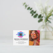 Carte De Visite Artistic Camera Logo | Model in Glasses (Debout devant)