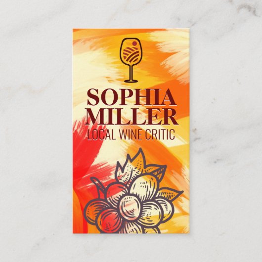 Carte De Visite Artistic | Expressive Winery (Devant)