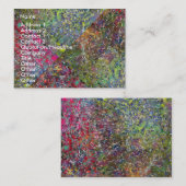 Carte de visite artistique (Devant / Derrière)