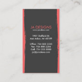 Carte De Visite Artistique (Dos)