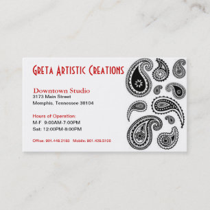 Carte de visite artistique