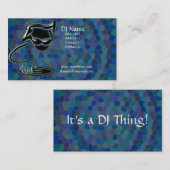 Carte de visite artistique 2 du DJ (Devant / Derrière)