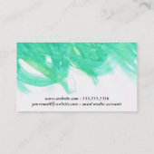Carte De Visite Artistique | Aqua Blue (Dos)