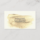 Carte De Visite Artistique brossé (Dos)