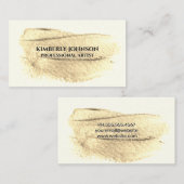 Carte De Visite Artistique brossé (Devant / Derrière)