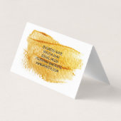 Carte De Visite Artistique brossé (Dos)