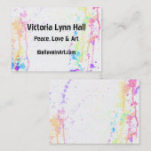 Carte De Visite Artistique couru par aquarelle (Devant / Derrière)