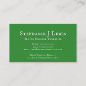 carte de visite artistique de l'entreprise de sant (Dos)