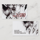 Carte de visite artistique du corps de tatouage (Devant / Derrière)