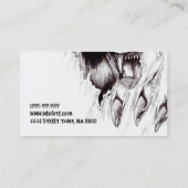 Carte de visite artistique du corps de tatouage (Dos)