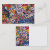 Carte de visite artistique fleur sauvage australie (Devant / Derrière)