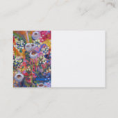 Carte de visite artistique fleur sauvage australie (Dos)