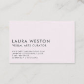 Carte de visite artistique moderne de marbre pour (Dos)