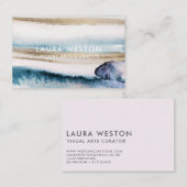 Carte de visite artistique moderne de marbre pour (Devant / Derrière)