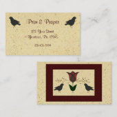 Carte de visite artistique primitif (Devant / Derrière)