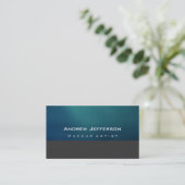 Carte de visite artistique professionnel Blue Grey (Debout devant)