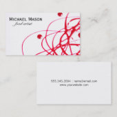 Carte De Visite Artistique | Red (Devant / Derrière)