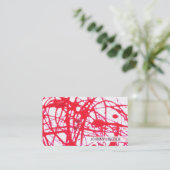 Carte De Visite Artistique | Rouge II (Debout devant)