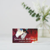 Carte De Visite Artistique | Texture d'art moderne (Debout devant)