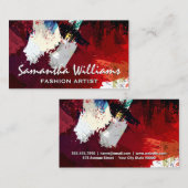 Carte De Visite Artistique | Texture d'art moderne (Devant / Derrière)