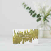 Carte De Visite Artistique | Texture or (Debout devant)