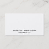 Carte De Visite Artistique | Texture or (Dos)