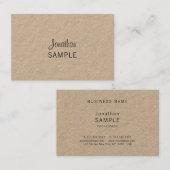 Carte De Visite Artistique unique moderne de vrai d'emballage (Devant / Derrière)