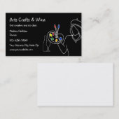Carte De Visite Arts Artisanat & Cours de vin (Devant / Derrière)